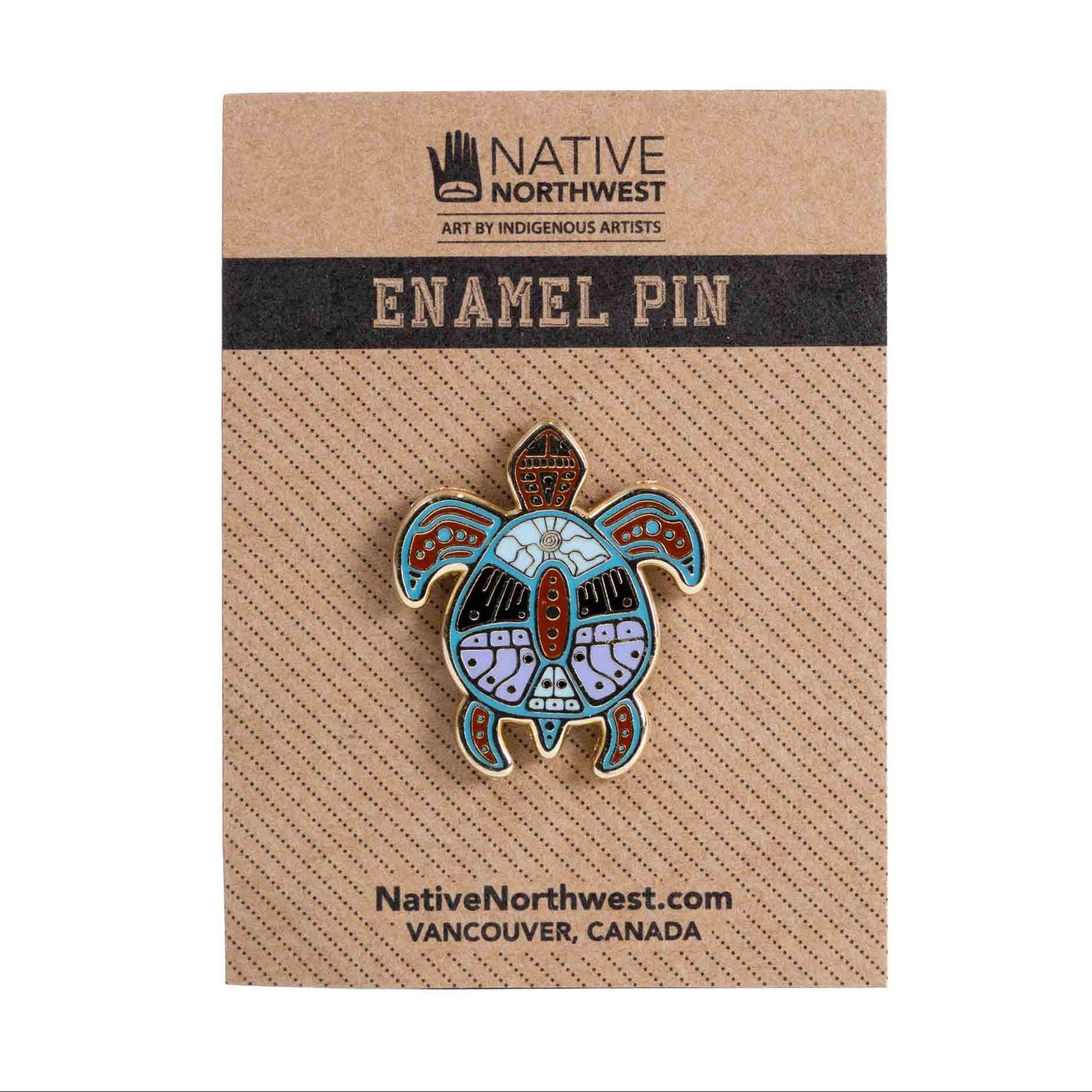 Indigenous Pin - Turtle by Jason Adair